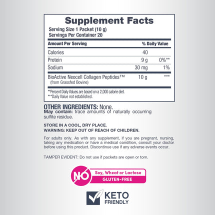 NeoCell Super Collagen Peptides – 10 g per Serving | Keto Certified, Gluten Free