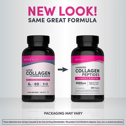 NeoCell Super Collagen + C 360 ct – Collagen Peptides with Vitamin C
