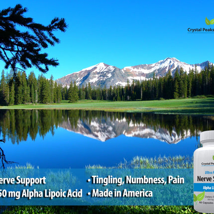 Nerve Support Supplement - 650mg ALA Alpha Lipoic Acid | Non-GMO Veggie Capsules