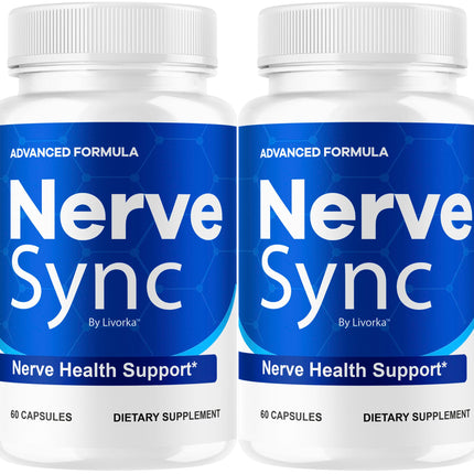 2 Pack Nerve Sync Capsules – Advanced Nerve Health Supplement, 120 Capsules