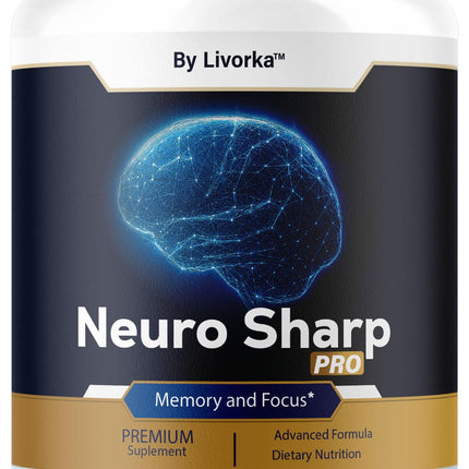 Neuro Sharp Pro - Natural Brain Supplement for Memory & Focus | 60 Capsules