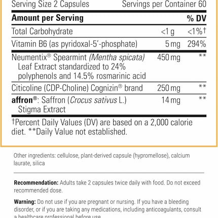 Integrative Therapeutics Neurologix – Non-Stimulant Brain Health Nootropic (120 capsules)