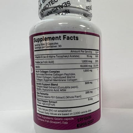 NEW AGE Collagen Pills with Biotin, Keratin & Hyaluronic Acid – 270 Count