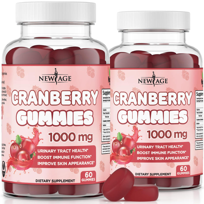 NEW AGE Cranberry Gummies - Urinary Tract Health (120 Count)