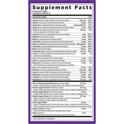 New Chapter Every Woman Multivitamin – Fermented Probiotics, Iron & Vitamin D3 (48 ct)