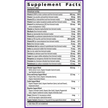New Chapter Men's Multivitamin 40+ - Fermented One Daily for Energy, Immune & Heart Health (48 ct)