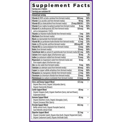New Chapter Men's Multivitamin Advanced Formula – Stress, Immune & Energy Support (120 ct)