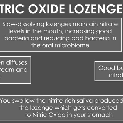 Nitric Oxide Lozenges 120 Count – Supports Blood Pressure, Circulation & Vascular Health