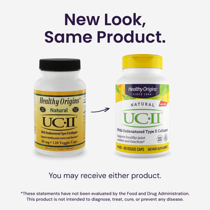 Healthy Origins UC-II 40 mg Undenatured Type II Collagen – 120 Veggie Caps