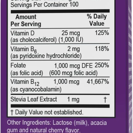 Superior Source No Shot B-12 1000 mcg + B-6, Folic Acid & D-3 1000 IU – Sublingual Tablets (Pack of 2)