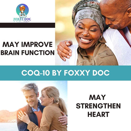 Dr. Valerie Nelson CoQ10 200mg - Quick Absorption Veggie Caps - Non-GMO | 200 Count | Foxxy Doc