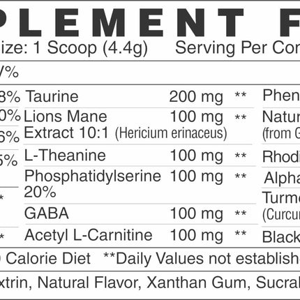 Nootro-Prime Brain Boost – Focus & Memory Nootropic (30 Servings) Tropical