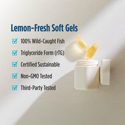 Nordic Naturals Ultimate Omega 2X Lemon - 120 Soft Gels, 2150 mg Omega-3
