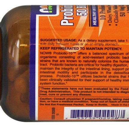 Now Foods Probiotic 10-50 Billion CFU | 50 Veg Capsules