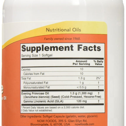 Now Foods Super Primrose 1300mg – 120 gels (Pack of 2) | GLA Omega-6
