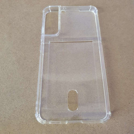 Soft TPU Clear Case With Card Slot - For Samsung S22+