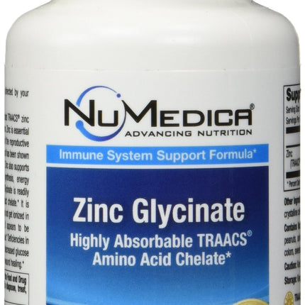 NuMedica - Zinc Glycinate 20mg - 120 Vegetable Capules