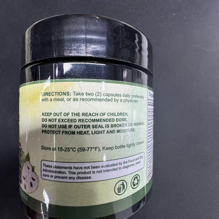 Nukupuns Soursop Capsules – 24-in-1 Formula, Non-GMO, 90 Vegan Caps