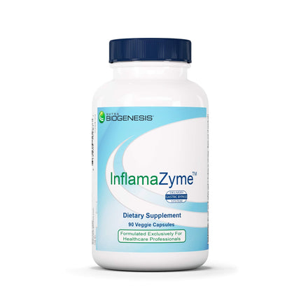 Nutra Biogenesis InfamaZyme Digestive Enzymes for Women & Men – Pancreatin, Bromelain, Papain | 90 Capsules