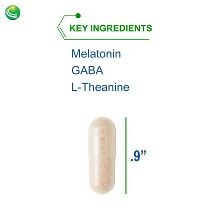 Nutra Biogenesis Sleep Factors - Sleep Aid with Melatonin, Magnesium, Valerian, GABA & L-Theanine (60 Veggie Capsules)