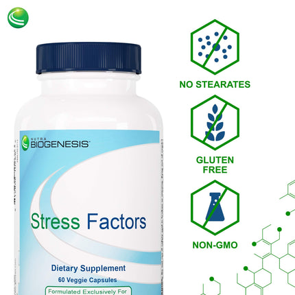Nutra Biogenesis Sleep Factors - Sleep Aid with Melatonin, Magnesium, Valerian, GABA & L-Theanine (60 Veggie Capsules)