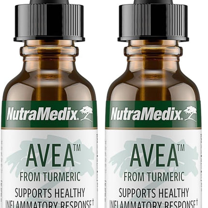 NutraMedix Avea Turmeric Extract - Liquid Turmeric Drops for Stress & Mood Support | 1oz (30ml) Pack of 2
