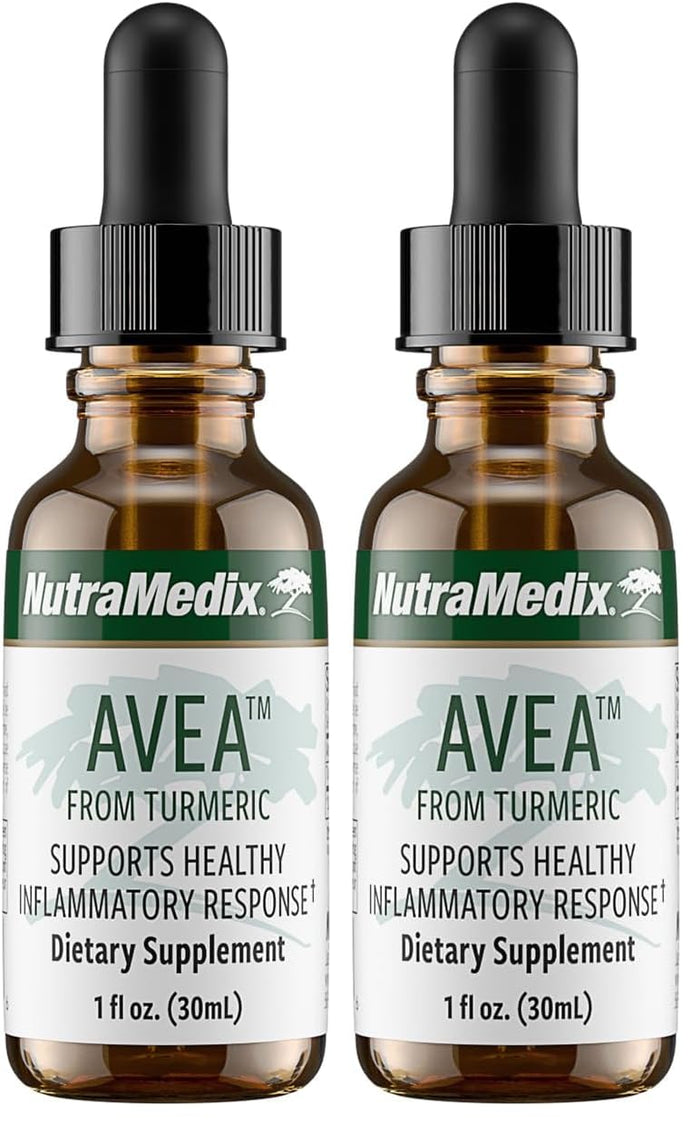 NutraMedix Avea Turmeric Extract - Liquid Turmeric Drops for Stress & Mood Support | 1oz (30ml) Pack of 2