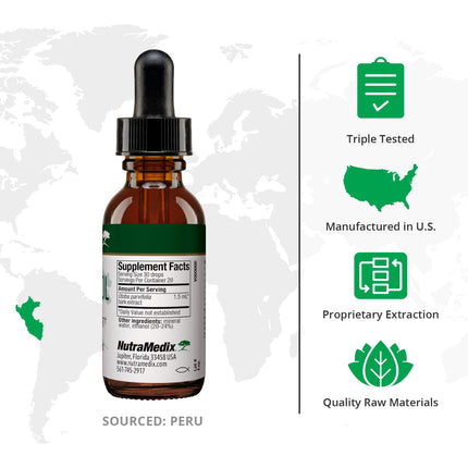 NutraMedix Banderol Daily Immune Support Tincture — Vegan Otoba Bark Drops (1 oz)
