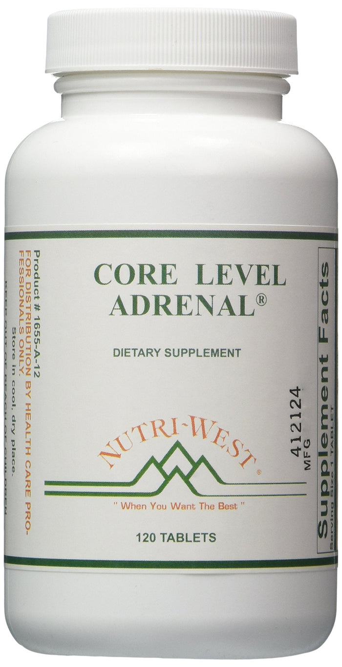 Nutri-West Core Level Adrenal - 120 Capsules | Premium Daily Dietary Supplement