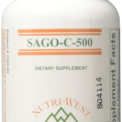 Nutri-West Sago-C-500 90 Tablets - Vitamin C Supplement