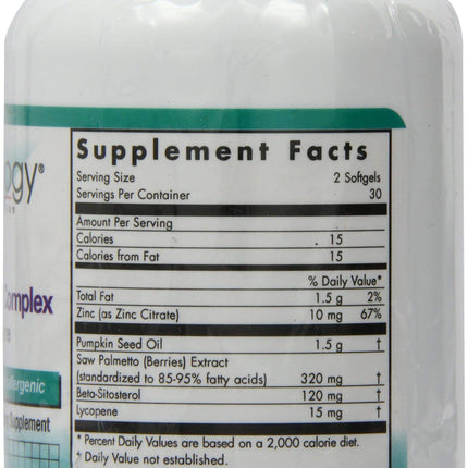 Nutricology Saw Palmetto Complex Softgels, 60-Count | Premium Herbal Supplement