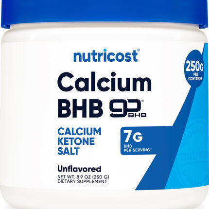 Nutricost Calcium BHB (250g) Unflavored – Calcium Ketone Salt