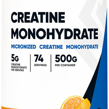 Nutricost Creatine Monohydrate Powder Mandarin Orange (500g) – Micronized, Vegan, Non-GMO, Gluten Free