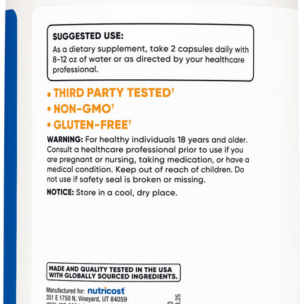 Nutricost Glucosamine Sulfate 1500mg – 240 Capsules (Pack of 2) | Gluten Free, Non-GMO