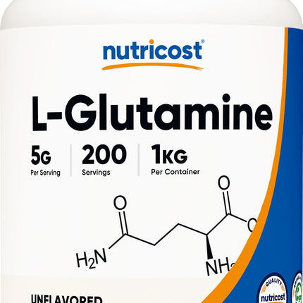 Nutricost L-Glutamine Powder 1 KG - Unflavored, Non-GMO, Gluten Free