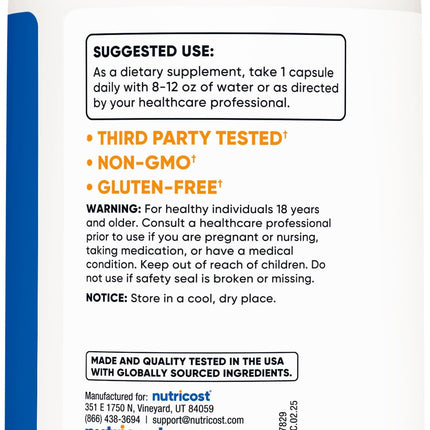 Nutricost L-Theanine 200mg 240 Capsules - Double Strength