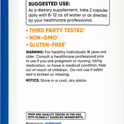 Nutricost L-Lysine 1000mg per Serving – 250 Servings, 500 Capsules – Gluten Free & Non-GMO