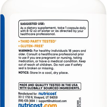 Nutricost Vitamin B1 100mg - 120 Caps | Gluten Free & Non-GMO (Pack of 2)
