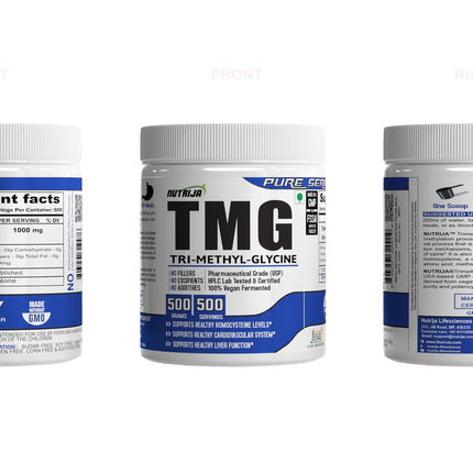 NutriJa TMG (Trimethylglycine) Betaine Anhydrous 500g | USP Pharmaceutical Grade