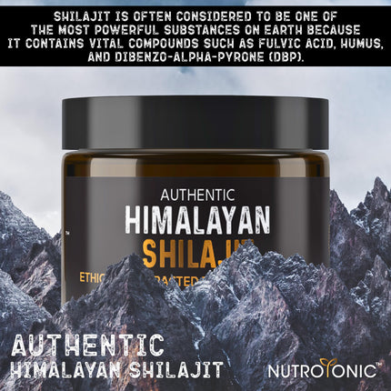 NutroTonic Authentic Himalayan Shilajit Resin | 60 Days Sun-Dried, Lab-Tested