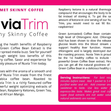 Nuvia Trim Gourmet Coffee with Garcinia Cambogia