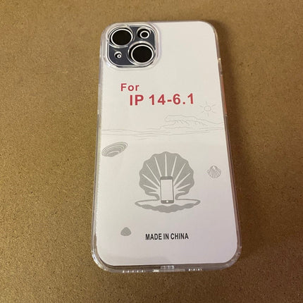 Soft TPU Clear Case with Dust Plug - For iPhone 14
