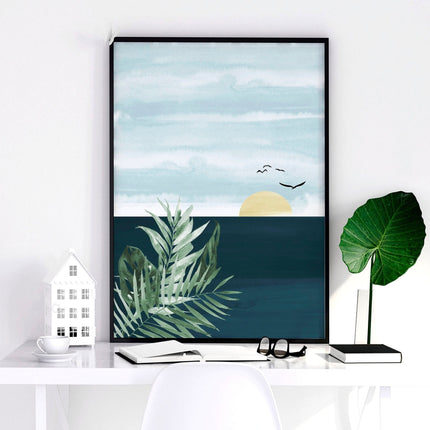 Office artwork | set of 3 Sunset wall art prints