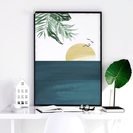Office artwork | set of 3 Sunset wall art prints