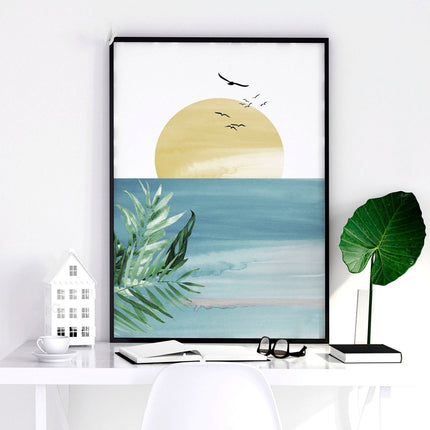 Office artwork | set of 3 Sunset wall art prints
