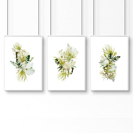 Office desk decor ideas | set of 3 wall art prints