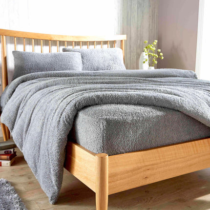 OLIVIA ROCCO Teddy Fleece Extra Deep Fitted Sheet Plush Soft Winter Bedding Snug Elastic