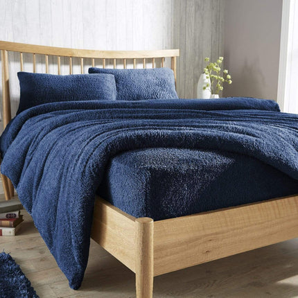 OLIVIA ROCCO Teddy Fleece Extra Deep Fitted Sheet Plush Soft Winter Bedding Snug Elastic