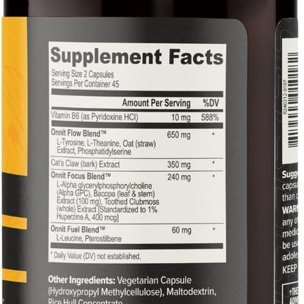 ONNIT Alpha BRAIN Nootropic – IGEN Non-GMO | Memory & Focus (90 Count)
