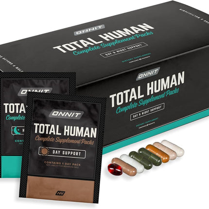 ONNIT Total Human Day & Night Multivitamin — 30-Day Pack for Men & Women